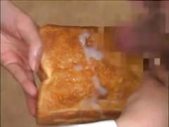 Japanese Toast Bukkake (Cum on Food)
